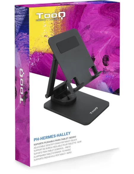 TooQ PH-HERMES-HALLEY Soporte de Sobremesa Ajustable para Móvil/Tablet Hasta 12,9" Negro