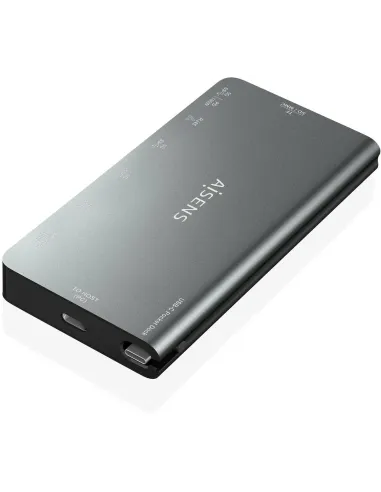 Aisens ASUC-8P015-GR Docking Station 8 Puertos USB-C a USB-A/RJ-45/HDMI/USB-C/microSD/SD 10 cm Gris