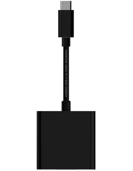 Aisens A109-0344 Adaptador de Imagen USB-C a HDMI 4K 15cm Negro