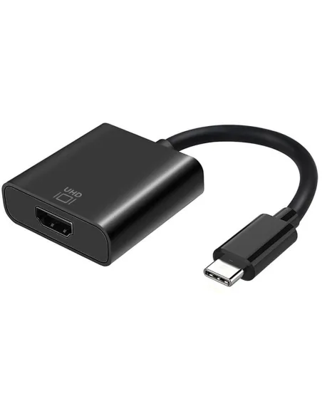 Aisens A109-0344 Adaptador de Imagen USB-C a HDMI 4K 15cm Negro