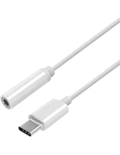 Aisens A109-0384 Adaptador de Audio USB-C a Jack 3.5mm 15cm Blanco-ADAP49536