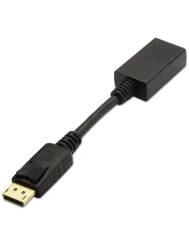Aisens A125-0134 Adaptador de Imagen DisplayPort a HDMI 4k 15cm Negro