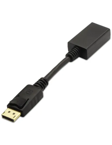 Aisens A125-0134 Adaptador de Imagen DisplayPort a HDMI 4k 15cm Negro