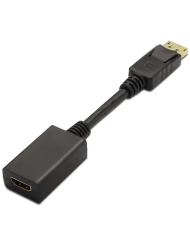 Aisens A125-0134 Adaptador de Imagen DisplayPort a HDMI 4k 15cm Negro