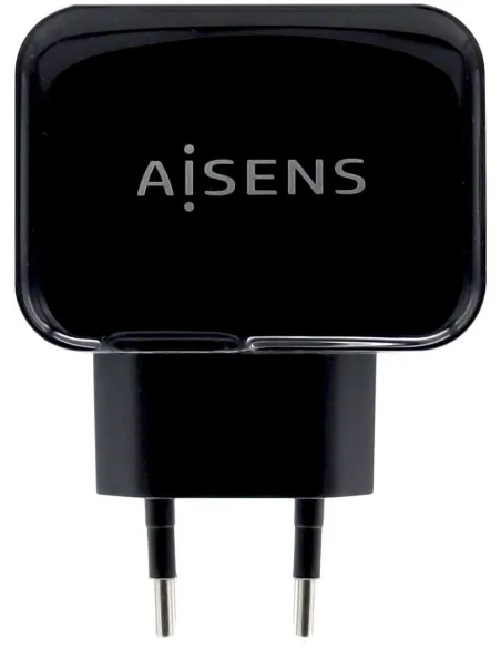 Aisens A110-0440 Cargador 2x USB-A 17 W Negro