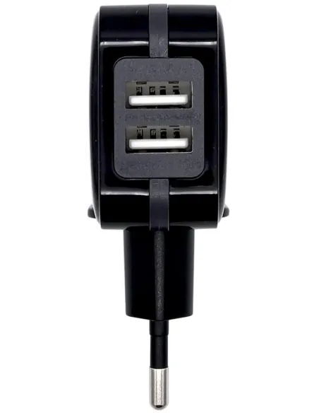 Aisens A110-0440 Cargador 2x USB-A 17 W Negro
