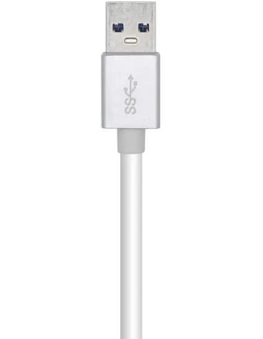 Aisens A106-0504 Adaptador USB-A a RJ-45 Ethernet Rápido Gigabit 15 cm Blanco