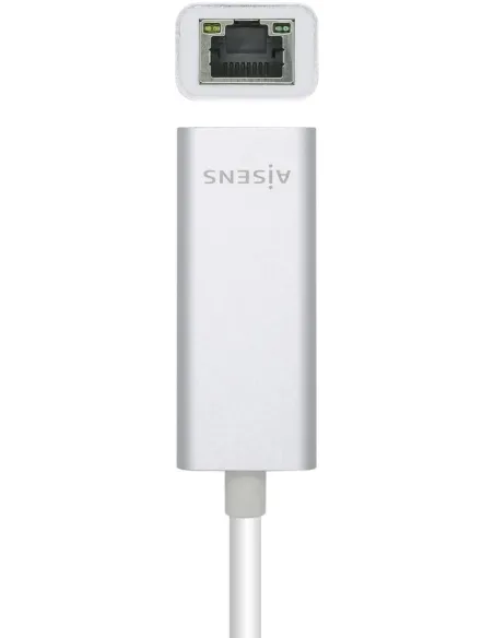 Aisens A106-0504 Adaptador USB-A a RJ-45 Ethernet Rápido Gigabit 15 cm Blanco