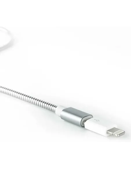Nanocable Adaptador Lightning a Micro USB-B Macho/Hembra Blanco