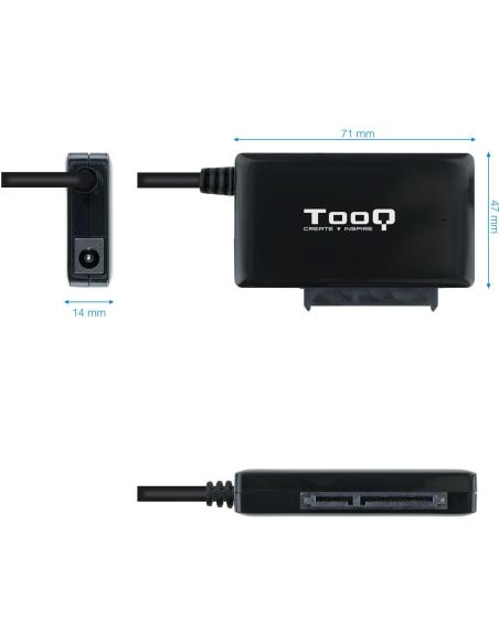 TooQ TQHDA-01A Adaptador para Discos Duros 2.5"/3.5" SATA a USB 3.0 con Alimentador