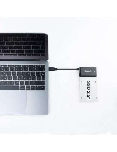 TooQ TQHDA-01A Adaptador para Discos Duros 2.5"/3.5" SATA a USB 3.0 con Alimentador