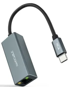Nanocable 10.03.0406 Adaptador USB-C a RJ-45 Ethernet Gigabit 15 cm Gris-ADAP54959