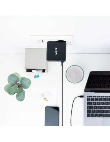 TooQ TQLC-USBC65PD Cargador para Portátil USB-C 65W 1,8M Negro