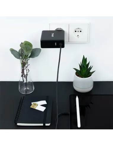 TooQ Cargador para Portátil con USB-C 90W Negro