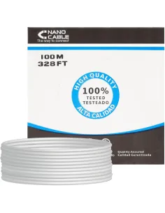 Nanocable 10.20.0702 Bobina Cable FTP CAT5e 100m Rígido Gris-CABL24271