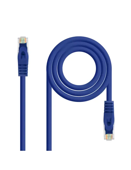 Nanocable 10.20.0100-BL Cable de Red RJ-45 UTP AWG24 Cat. 5e 50cm Azul