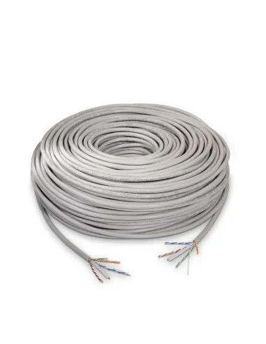 Nanocable 10.20.0502 Bobina Cable UTP CAT6 100m Rígido Gris