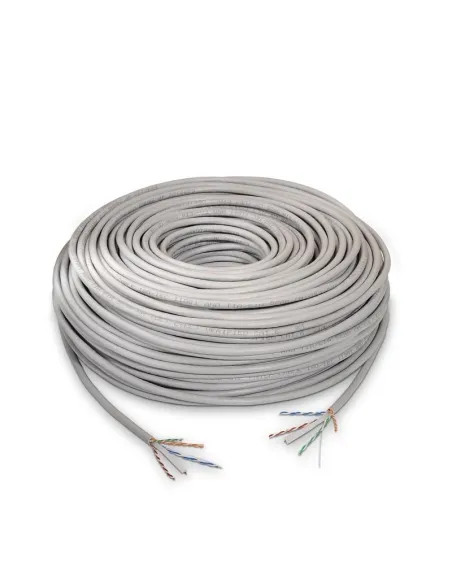Nanocable 10.20.0502 Bobina Cable UTP CAT6 100m Rígido Gris