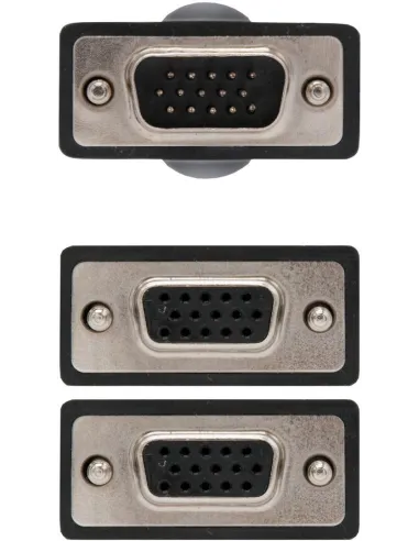 Nanocable 10.15.2000 Cable Switch SVGA 2 Puertos 45 cm Negro