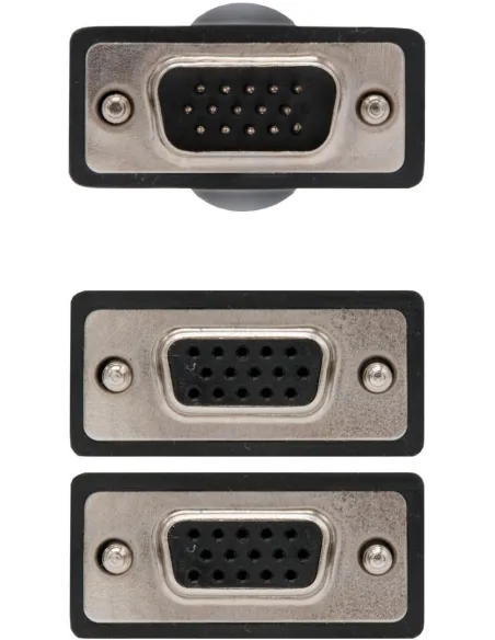 Nanocable 10.15.2000 Cable Switch SVGA 2 Puertos 45 cm Negro