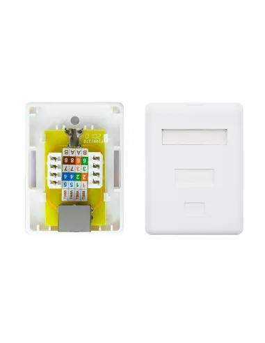 Nanocable 10.21.1501 Roseta de Superficie RJ45 con 1 Toma de Cat.6 UTP Blanco