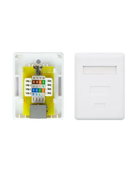 Nanocable 10.21.1501 Roseta de Superficie RJ45 con 1 Toma de Cat.6 UTP Blanco
