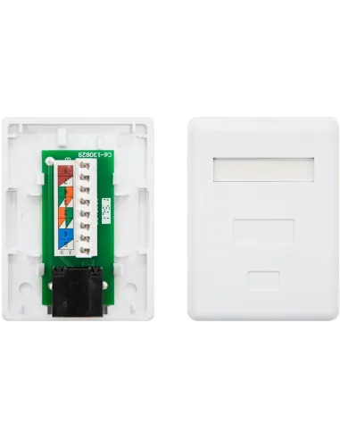 Nanocable 10.21.1501 Roseta de Superficie RJ45 con 1 Toma de Cat.6 UTP Blanco