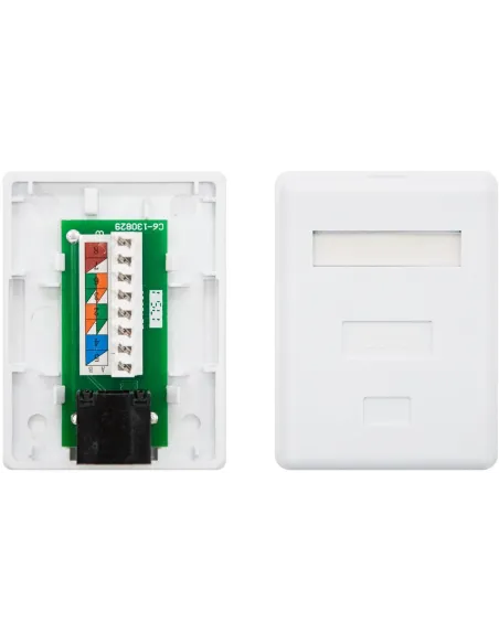 Nanocable 10.21.1501 Roseta de Superficie RJ45 con 1 Toma de Cat.6 UTP Blanco