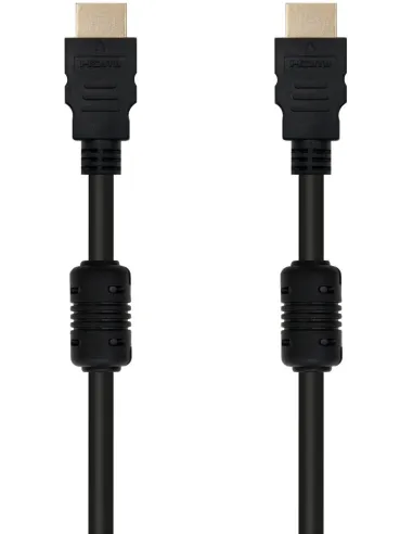Nanocable 10.15.1803 Cable HDMI V1.4 de Alta Velocidad Ethernet con Ferrita Macho/Macho 3M Negro