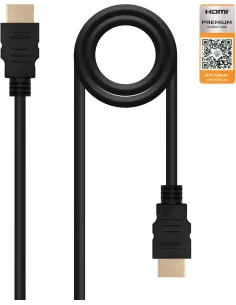 Nanocable 10.15.3600 Cable HDMI V2.0 4K@60GHz 18 Gbps Macho/Macho 0.5M Negro-CABL40552