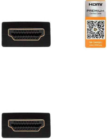Nanocable 10.15.3603 Cable HDMI 2.0 4K 60Hz Macho/Macho 3M Negro