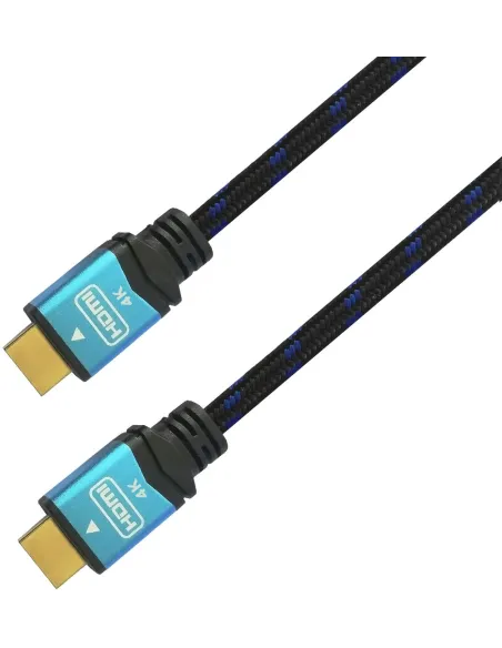 Aisens A120-0358 Cable HDMI 2.0 Premium 4K 60Hz 18Gbps Macho/Macho 3m Negro/Azul