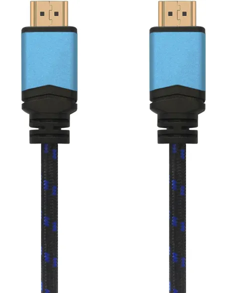 Aisens A120-0358 Cable HDMI 2.0 Premium 4K 60Hz 18Gbps Macho/Macho 3m Negro/Azul