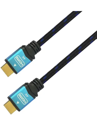 Aisens A120-0359 Cable HDMI 2.0 Premium 4K 60Hz 18Gbps Macho/Macho 5m Negro/Azul