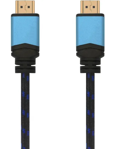 Aisens A120-0359 Cable HDMI 2.0 Premium 4K 60Hz 18Gbps Macho/Macho 5m Negro/Azul
