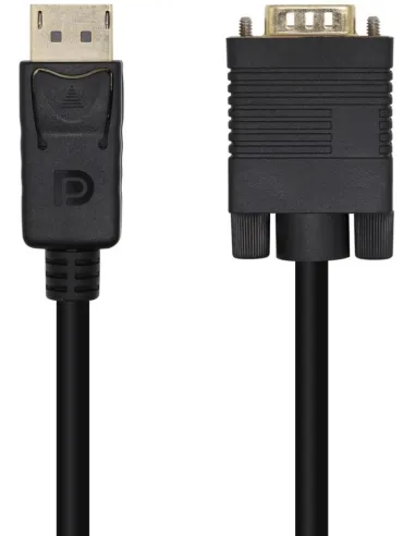 Aisens A125-0365 Conversor de Imagen DisplayPort a VGA WUXGA 2m Negro