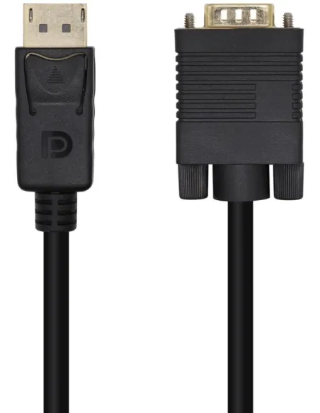 Aisens A125-0365 Conversor de Imagen DisplayPort a VGA WUXGA 2m Negro