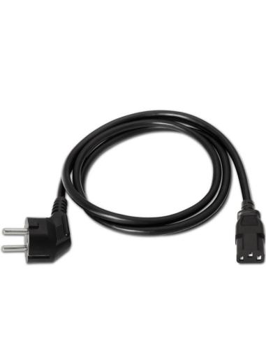 Aisens A132-0167 Cable de Alimentación CEE7 a C13 Macho/Hembra 1.5m Negro