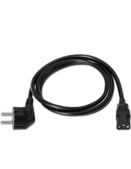 Aisens A132-0167 Cable de Alimentación CEE7 a C13 Macho/Hembra 1.5m Negro