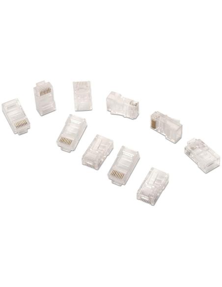 Aisens A139-0297 Conector RJ-45 8 Hilos Cat.6 AWG24 10 Unidades Transparente