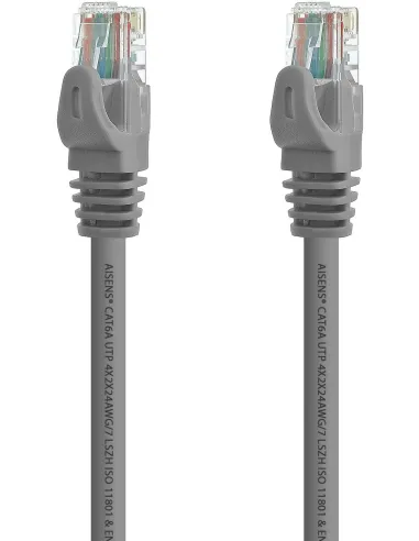 Aisens A145-0326 Cable de Red RJ45  LSZH CAT.6A UTP 1m Gris