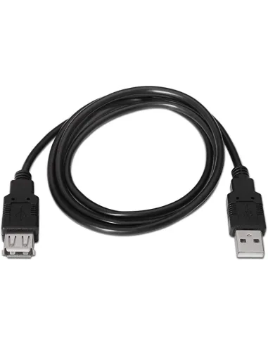 Aisens Cable Alargador USB 2.0 Tipo A Macho/Hembra 1m Negro