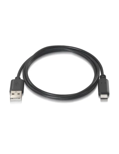 Aisens A107-0053 Cable USB-C 2.0 3A a USB-A Macho/Macho 50cm Negro