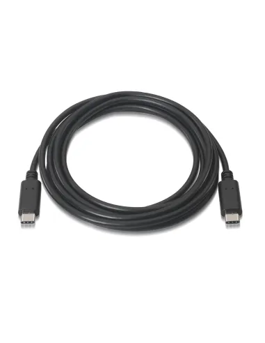Aisens A107-0055 Cable USB-C 2.0 3A Macho/Macho 50cm Negro