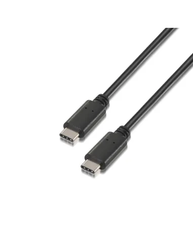 Aisens A107-0055 Cable USB-C 2.0 3A Macho/Macho 50cm Negro