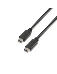 Aisens Cable USB 2.0 3A Tipo-C Macho/Macho 1m Negro-CABL50279