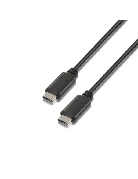 Aisens Cable USB 2.0 3A Tipo-C Macho/Macho 1m Negro