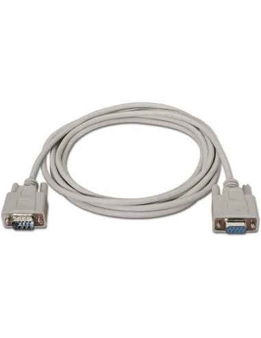 Aisens A112-0065 Cable Serie RS232 DB9 Macho a DB9 Hembra 1.8m Beige
