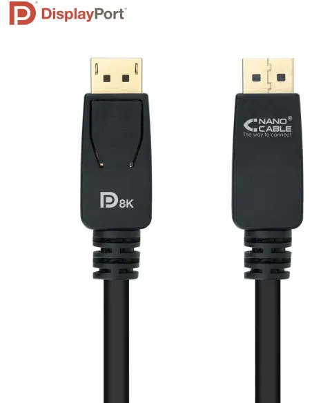 Nanocable 10.15.2503 Cable DisplayPort 1.4 4K 60Hz Macho/Macho 3M Negro
