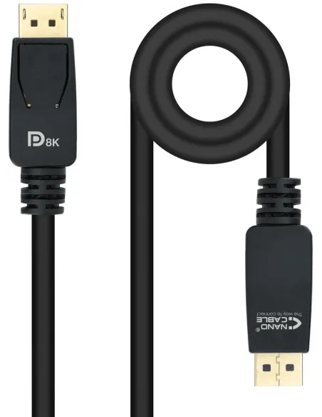 Nanocable 10.15.2503 Cable DisplayPort 1.4 4K 60Hz Macho/Macho 3M Negro